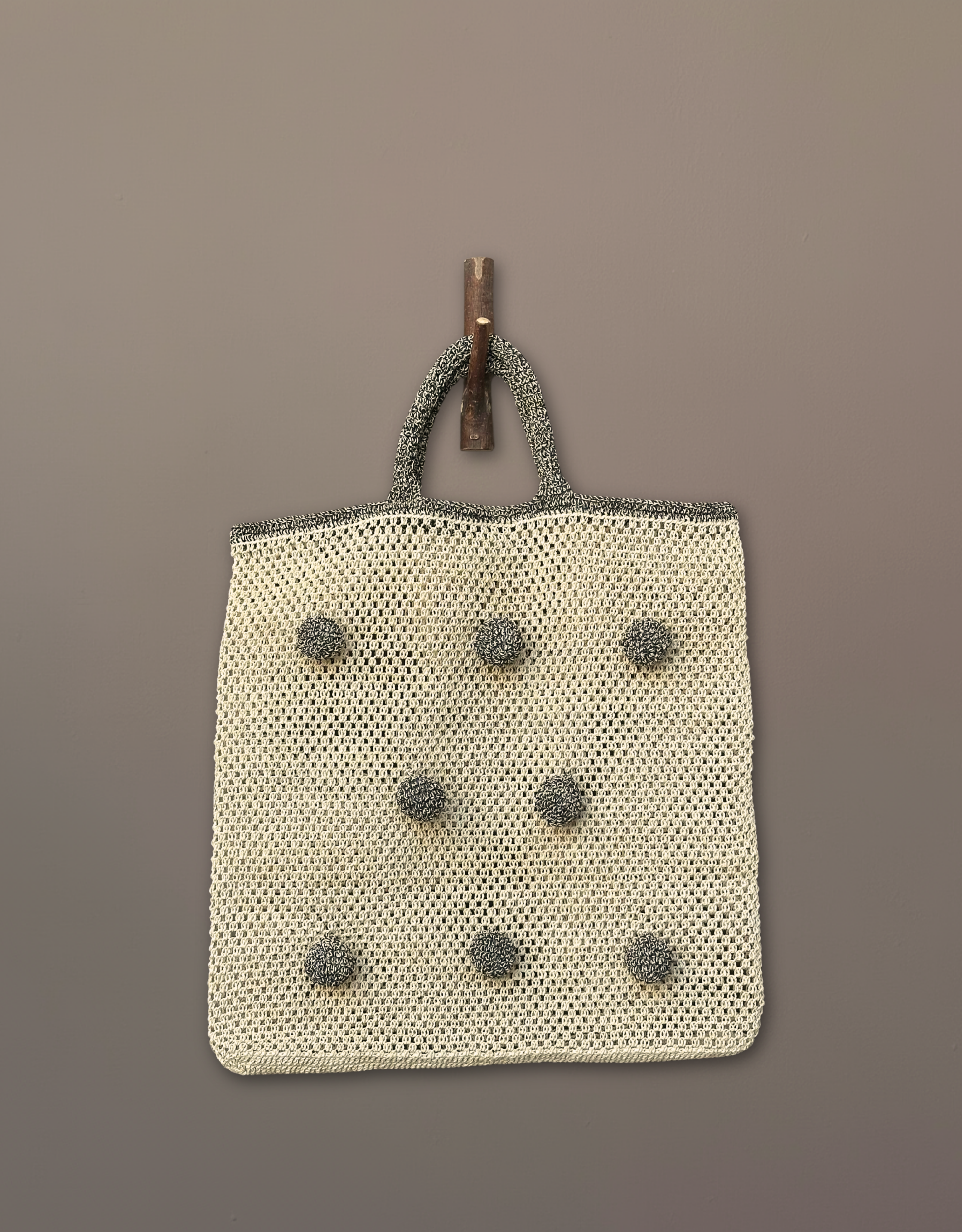 ペッパーバッグ　ナチュラル/ブラック