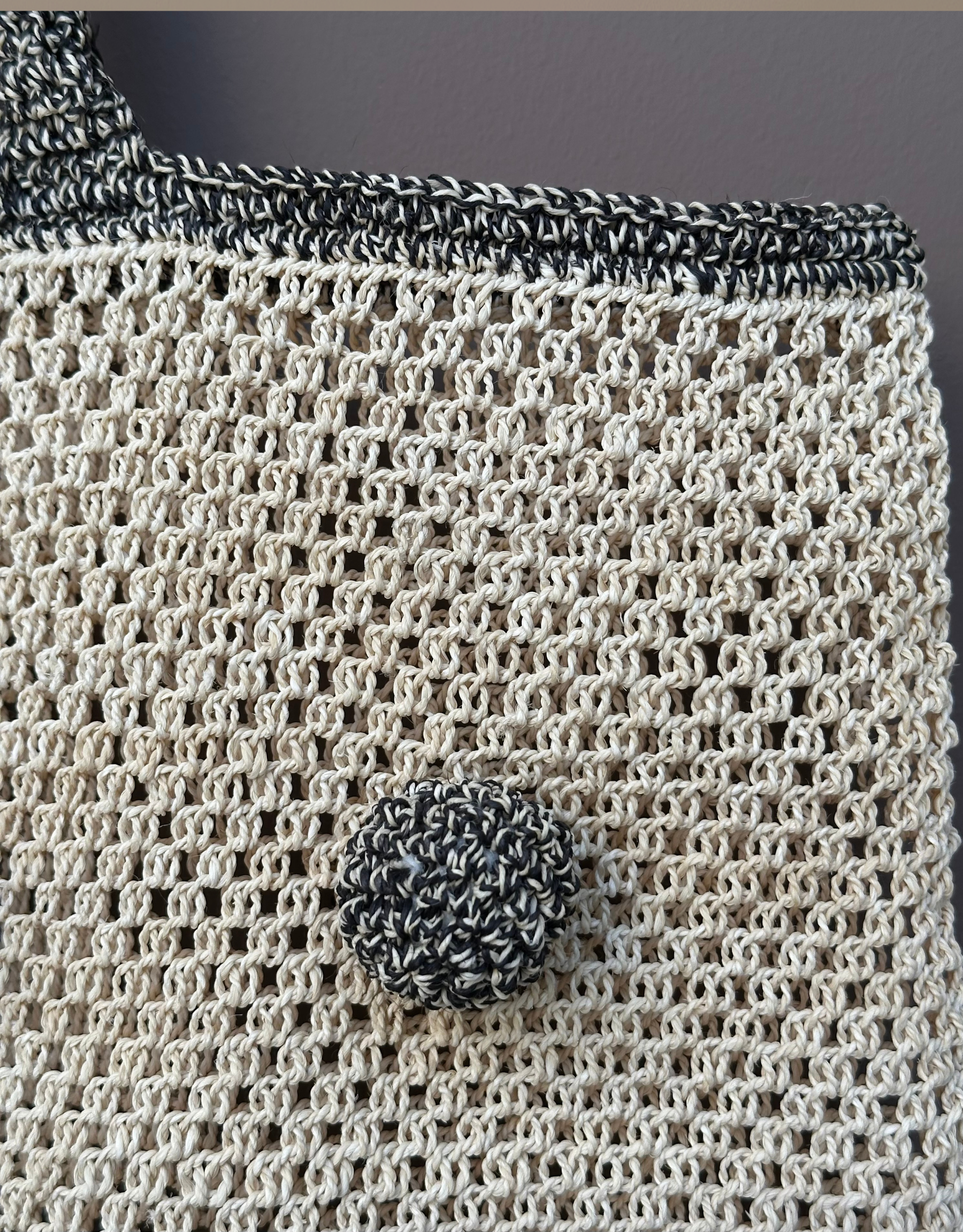 ペッパーバッグ　ナチュラル/ブラック